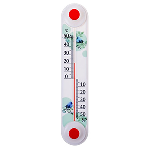 Термометр уличный на липучке -50°...+50°С пластик 
