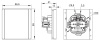 Фортепиано сталь переключатель 1кл с подсветкой скрытая 10А IP20 